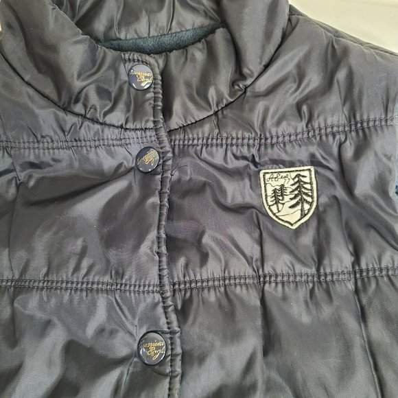 American Eagle Outfitters AEO Women’s M Dark Navy Blue Fleece Lined Puffer Vest - Picture 4 of 9